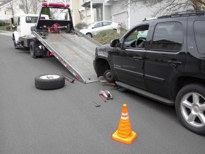 Damaged Vehicle Towing