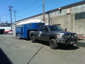 Custom Utility Trailer with Goose Neck Type Hitch